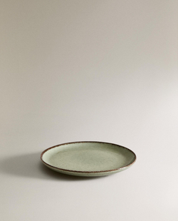 Zara Home тарелка пирожковая из фарфора, цвет бежевый, 15 см
