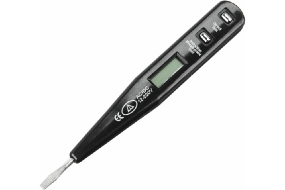 Тестер-отвертка (индикатор) 12-220v POKOT (жидкокристалический дисплей) 651150