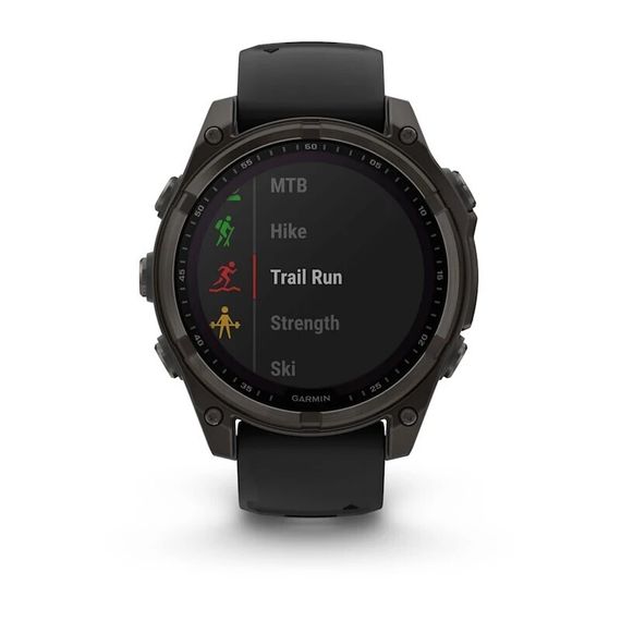 Garmin Fenix 8 Solar 47 мм Sapphire Carbon Gray — премиум-часы с зарядкой от солнца