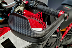 ZA353Y CNC RACING MATT CARBON HANDLEBAR PROTECTIONS (MTS V4)