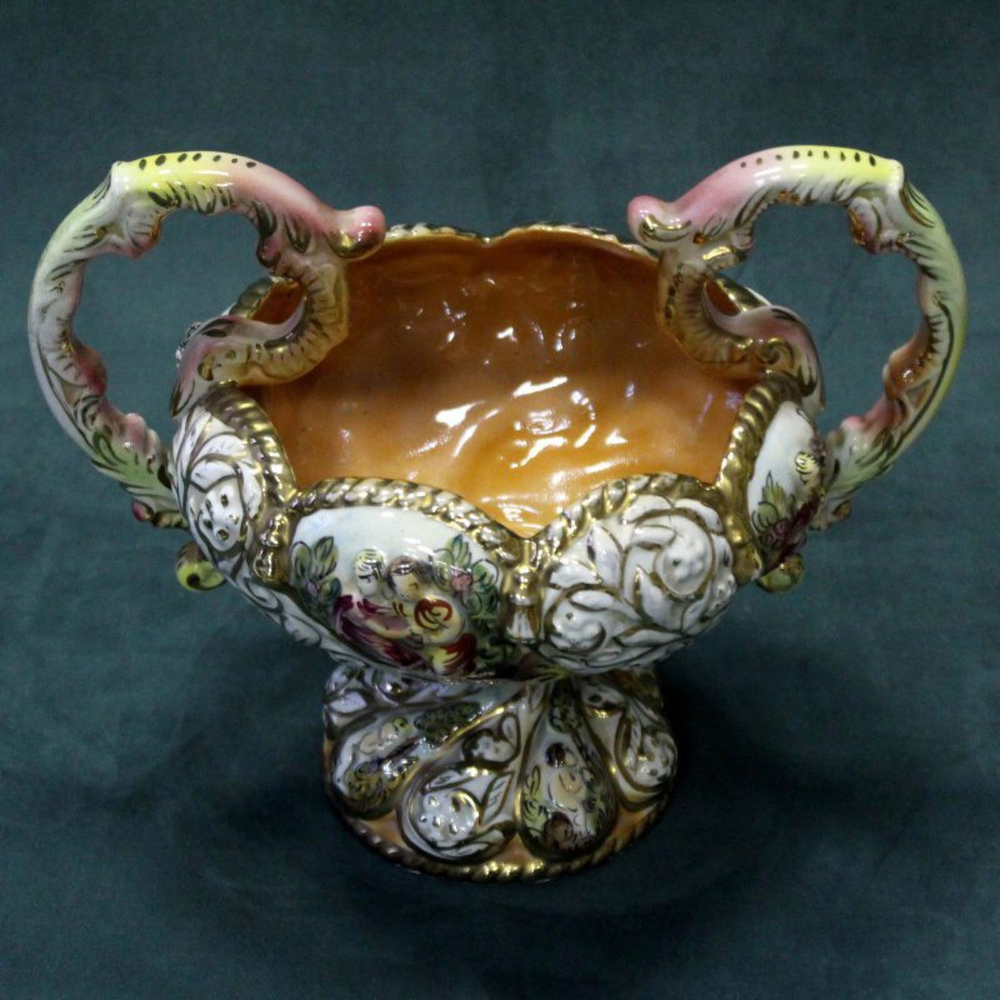 Винтаж: Ваза для фруктов Capodimonte