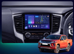 Магнитола для Mitsubishi L200 2019-2024 (правый руль, климат) - Kuberg QLed, Android 13, TS20, CarPlay, SIM-слот