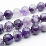 Аметист бусины, диаметр 10,2-10,4 мм, цена за 9 шт (1/4 нити)