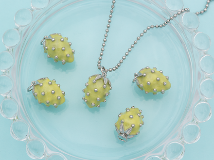 Подвеска Клубничка 17мм, эмаль