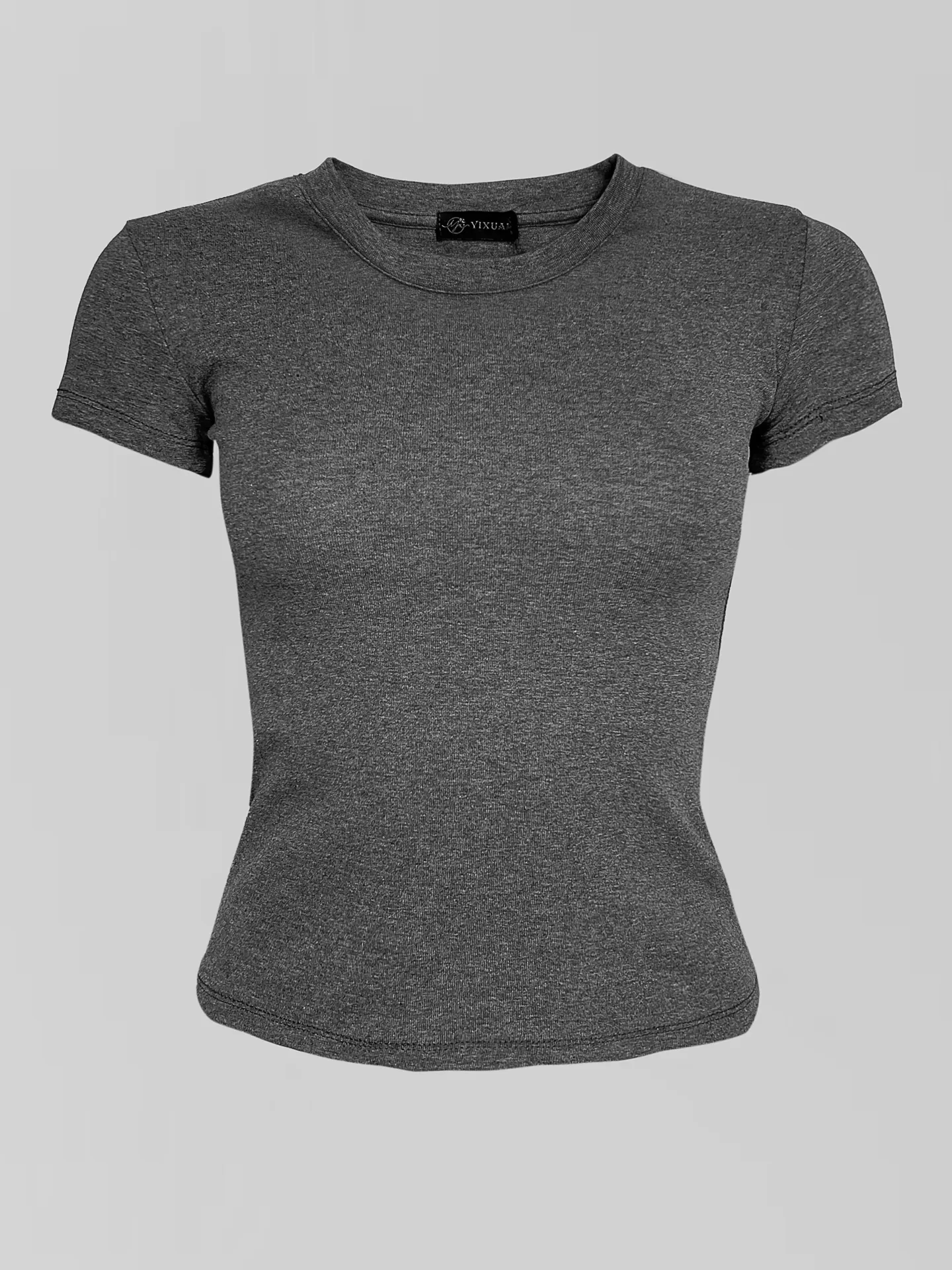 Футболка YIXUAN 7137 базовая однотонная по фигуре