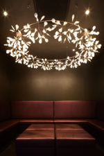Pendant design lamp  Heracleum  Big O by Moooi (Brass,  D125)