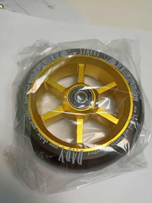 Колесо для самоката X-Treme 120*30мм 6STStreet Dady, gold