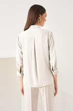 22854 Блузка женская (молочный)