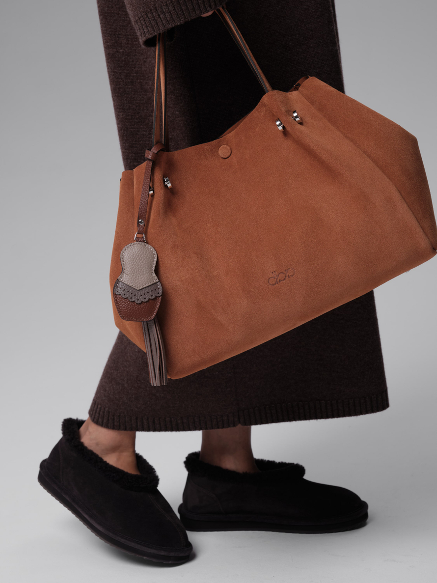 Замшевая сумка Vasilisa DBR 31210 вуд/велюр