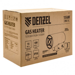 Газовая тепловая пушка GHG-15, 15 кВт, 500 м3/ч, пропан-бутан Denzel