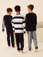 Пижама для мальчика Next K99-152, 3 шт., Черный, Серый