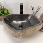 Раковина из речного камня RS-63428 (47*37*15) 0123