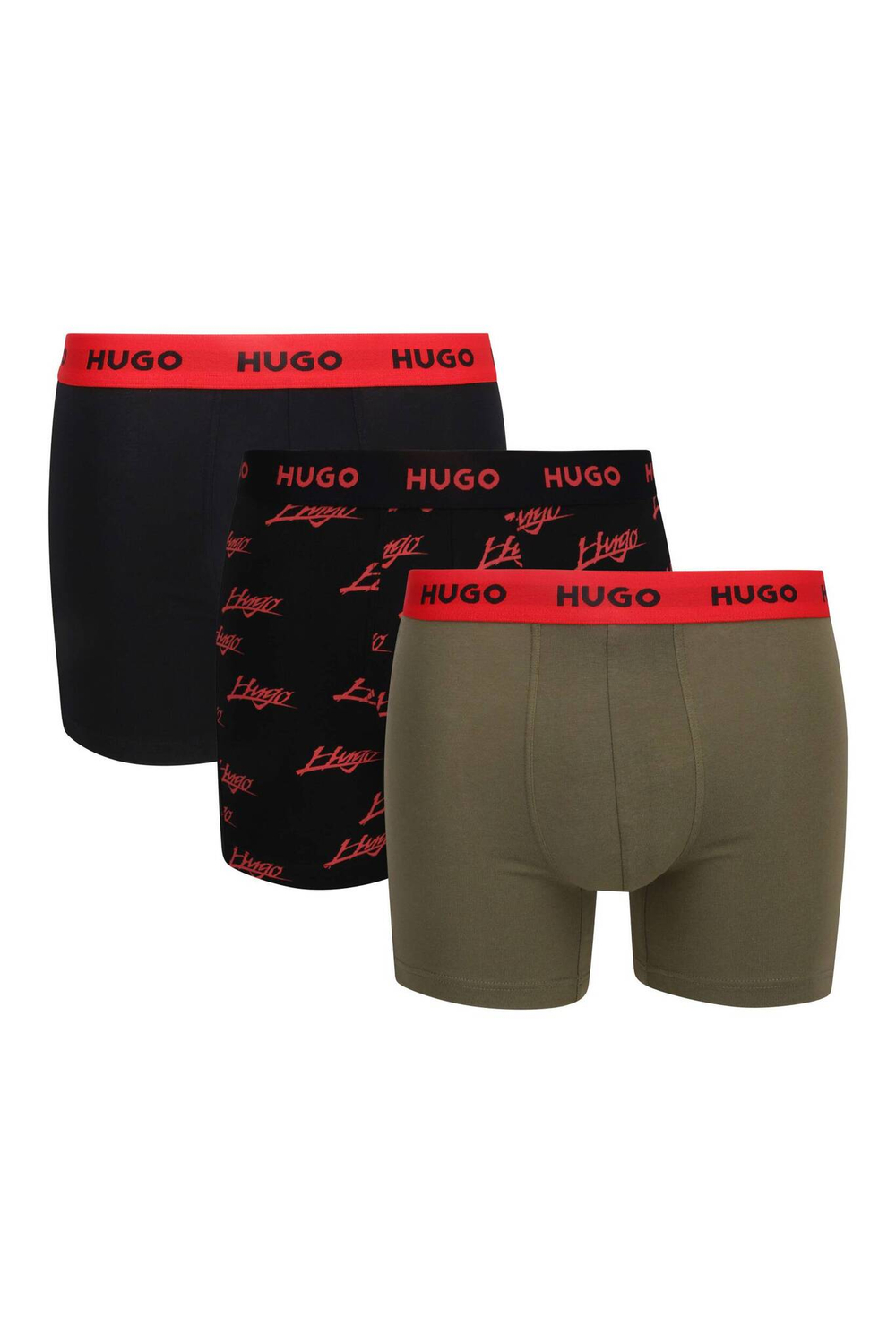 Трусики-боксеры 3шт. Hugo Bodywear - черный(50517887)