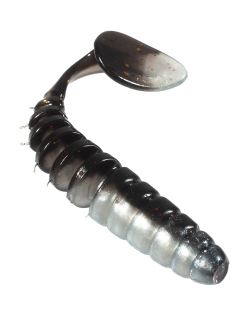 Приманка ZUB-SHAD 120мм(4,7")-5шт, (цвет 030) черный верх-натурал низ