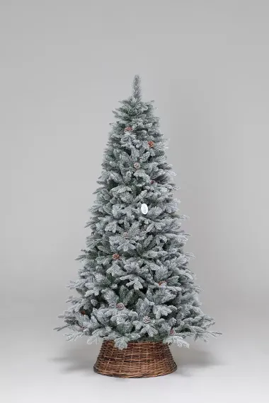 Искусственная елка Скандинавия заснеженная 300 см., литая+пвх, 1200 мульти/теплых LED ламп, ЕлкиТорг (26300)