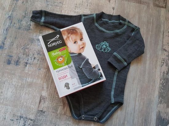 Термобелье детское боди с длинным рукавом Norveg 4SU04L