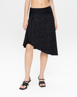 Асимметричная юбка миди из вискозы