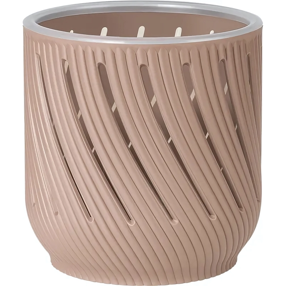 Кашпо для цветов пластиковое 1,3л d-12,5см «Fleurs» Фраппе