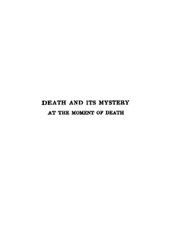 Death and Its Mystery | Flammarion Camille