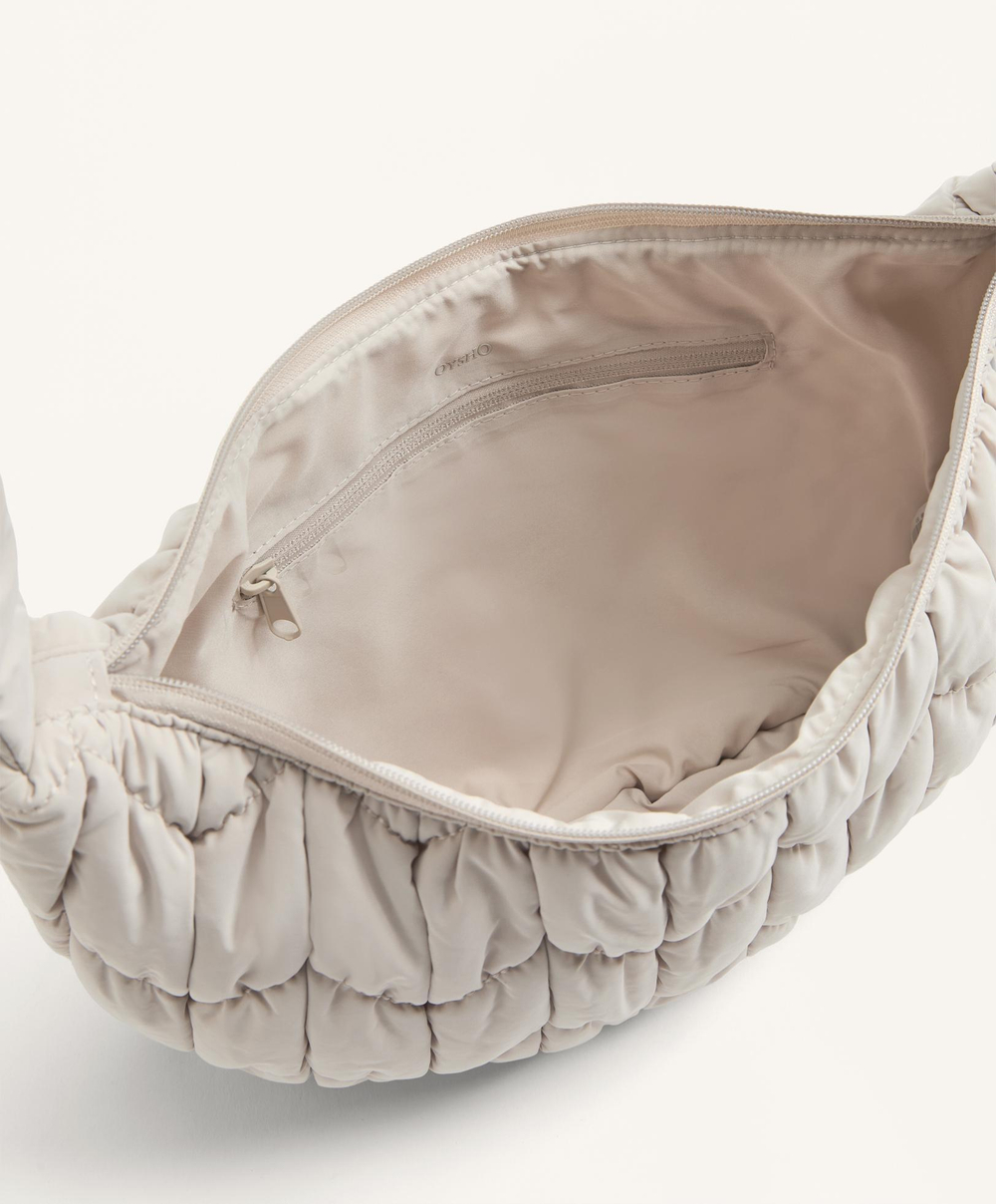 Oysho Стеганая сумка через плечо, каменный