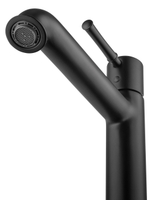 Смеситель для раковины высокий WONZON & WOGHAND TOR, Черный матовый (WW-88019073-MB)