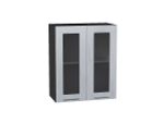 Шкаф верхний с 2-мя остекленными дверцами Валерия-М