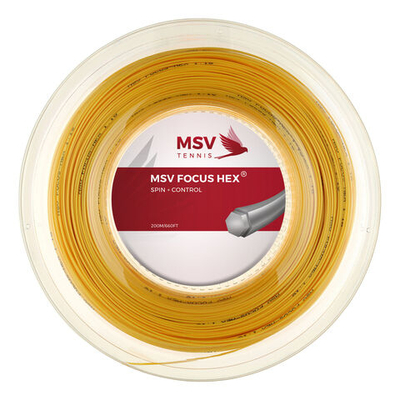 Струны теннисные MSV Focus-HEX String Reel 200m - Yellow