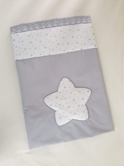 Набор в кровать для новорожденных Lollycottons Maks Star, Серый