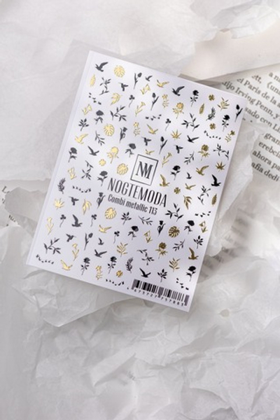 Nogtemoda Наклейки для ногтей Combi Metallic 113