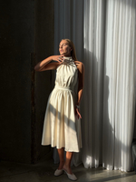 Платье Полли миди молочное