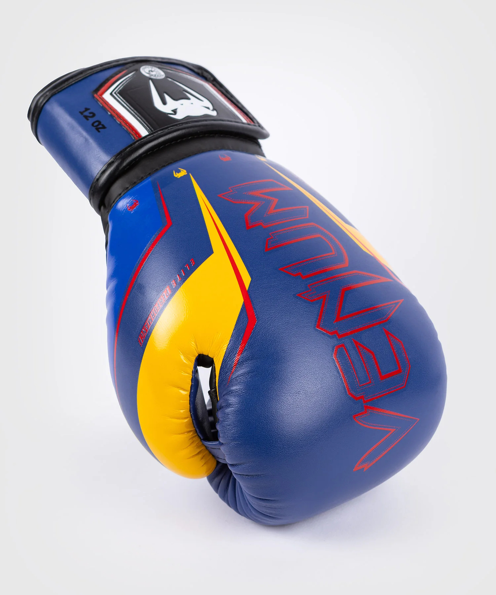 Перчатки боксерские Venum Elite Evo Blue/Yellow/Red