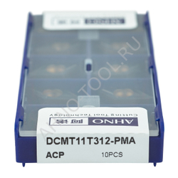 Пластина твердосплавная ISO DCMT11T312-PMA ACP20E AHNO по стали, получистовая