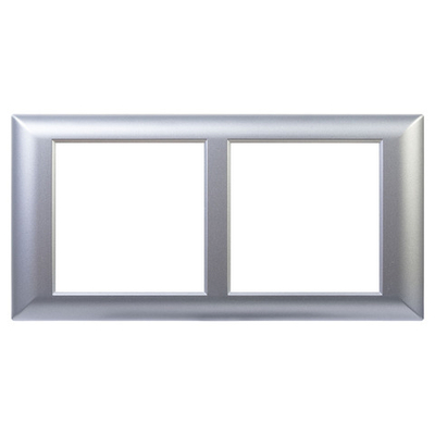 Рамка-суппорт "Avanti" для "In-liner Front",  серебристый металлик, 4модуля