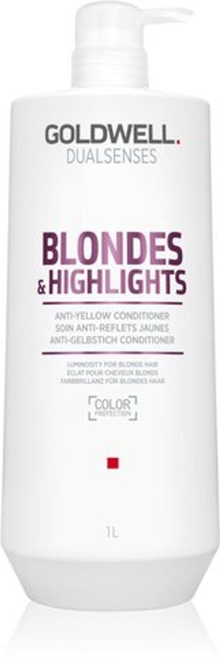 Goldwell Dualsenses Blondes & Highlights - кондиционер для светлых волос, нейтрализующий желтоватый оттенок /   1000  ml  / GTIN 4021609061229