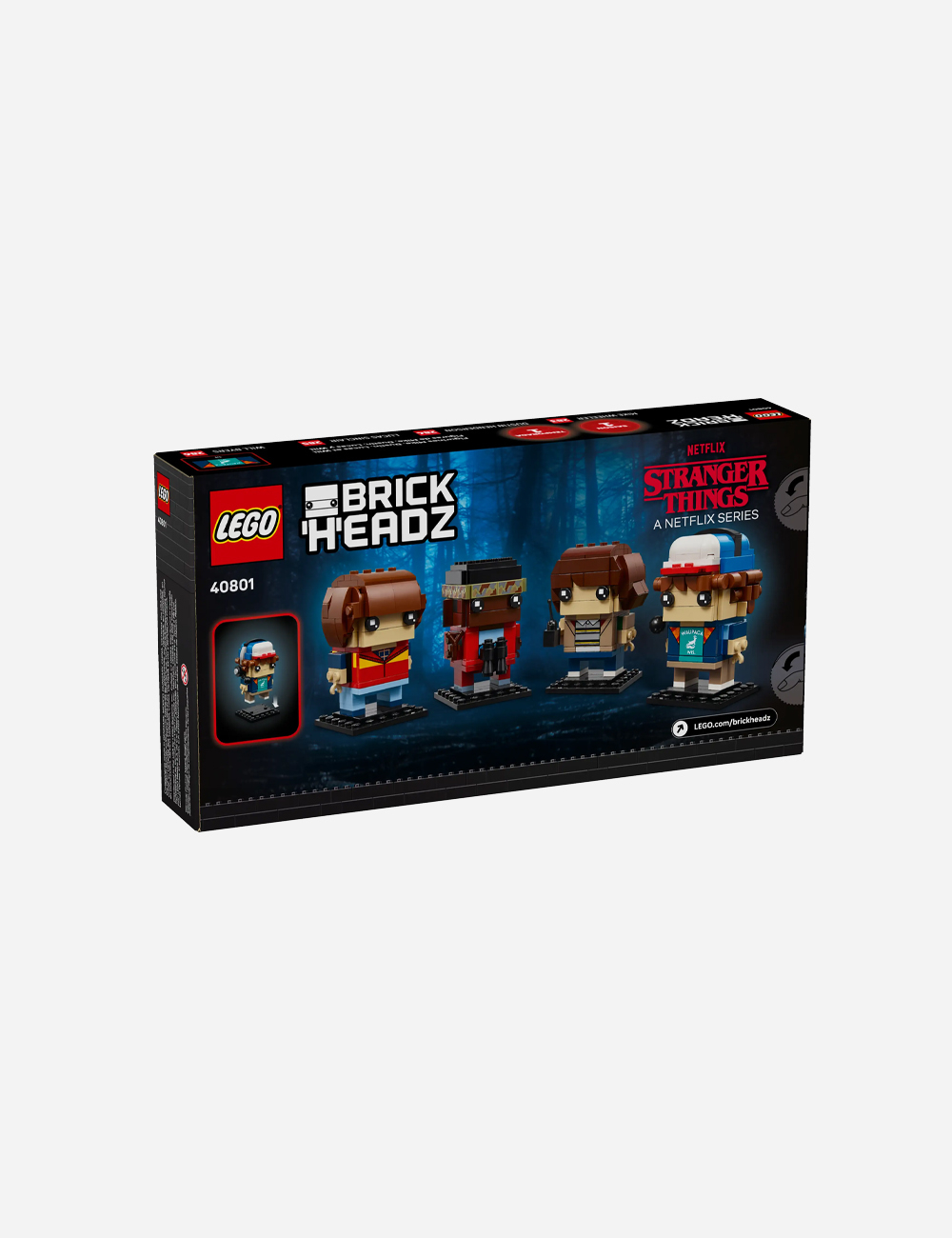 Lego x Stranger Things BrickHeads "Mike, Dustin, Lucas und Will"