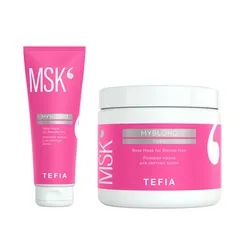 Розовая маска для светлых волос