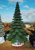 Уличная елка ствольная "Таежная" (пвх) от 11 до 21 м