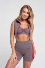 Кроп-топ бесшовный на молнии