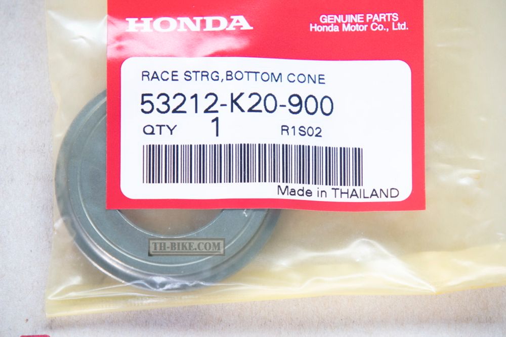 53212-K20-900. RACE, STEERING BOTTOM CONE. Honda Zoomer-X steering head bearing