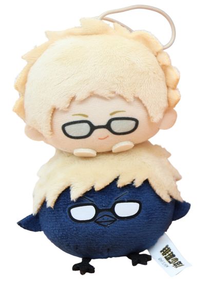 Фигурка-брелок плюшевая Haikyuu!! Волейбол!! Kei Tsukishima Кей Цукишима 10см