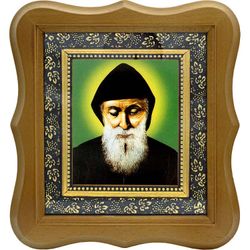 Святой Шарбель. Икона на холсте.