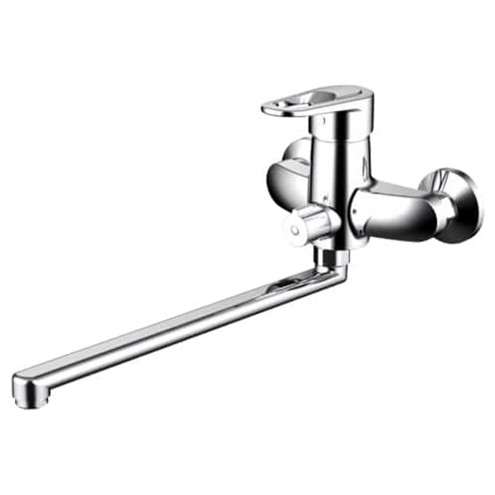 F6124182CP-02L-RUS BRAVAT LOOP Смеситель для ванны с длинным изливом (к/к 31)