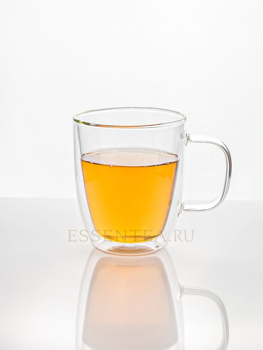 Чашка стеклянная с ручкой 350мл