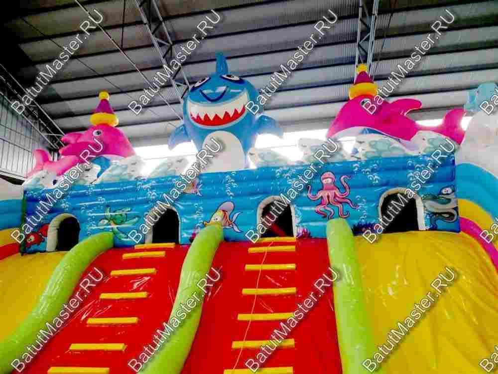 Коммерческий надувной батут "На морском дне" 16*9*7 м