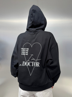 Худи унисекс Неббиа с любовью, черный