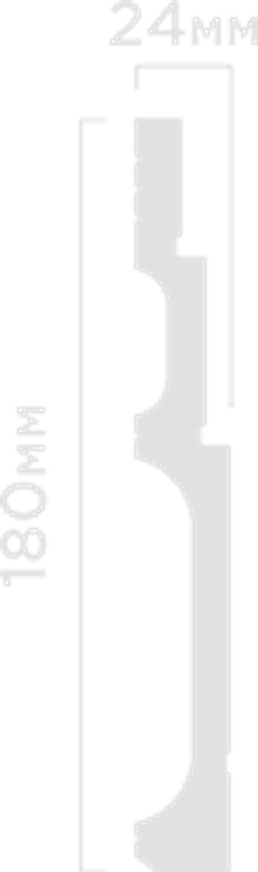 Плинтус HiWood, 180x24 мм