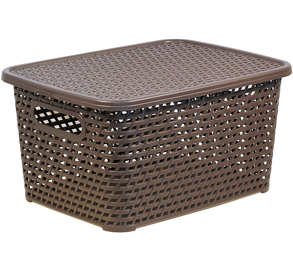 Ящик РОТАНГ с крышкой 4л. 280*185*126мм М2372