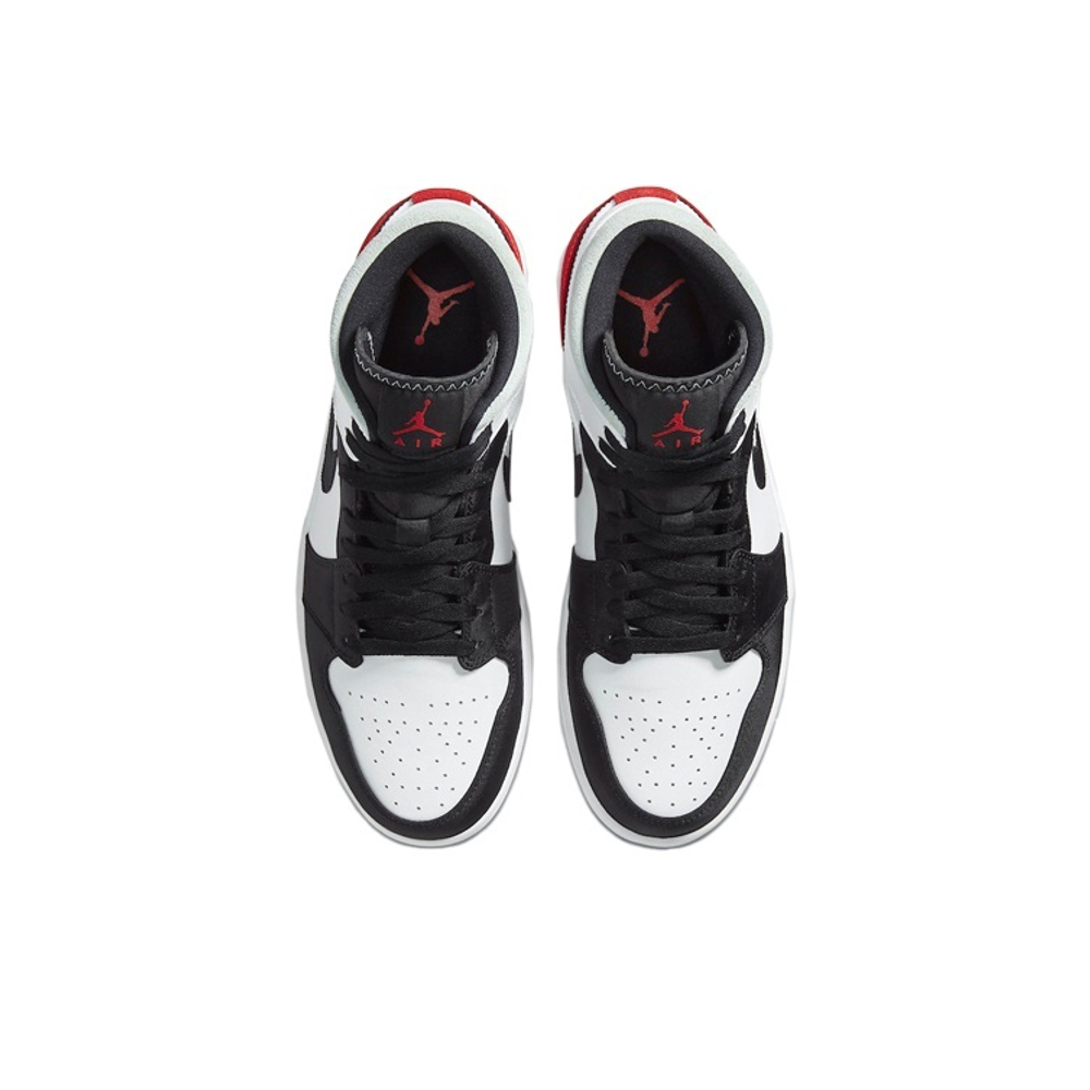 Кроссовки Air Jordan 1 Mid Red Black Toe