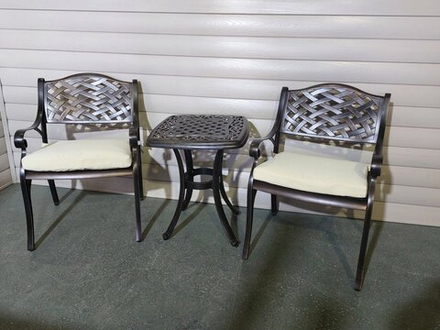 Кофейный набор мебели из алюминия Paris 52