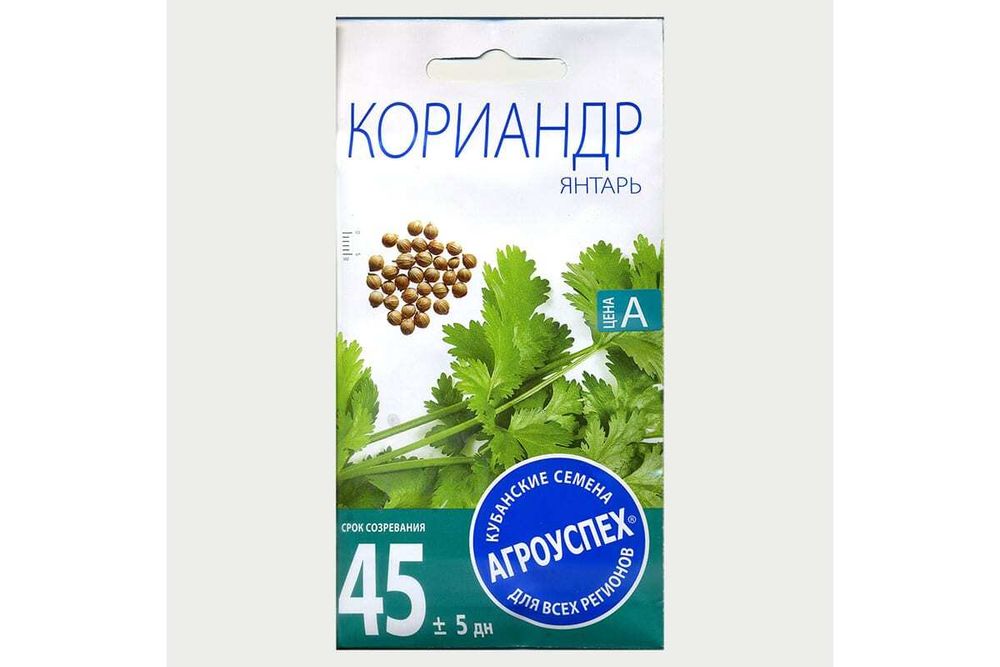 СЕМЕНА КОРИАНДР (КИНЗА) ЯНТАРЬ АГРОУСПЕХ 5Г